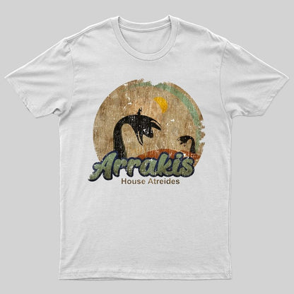 Visit Arrakis - Vintage Distressed Surf - Dune - Sci Fi T-shirt - Geeksoutfit