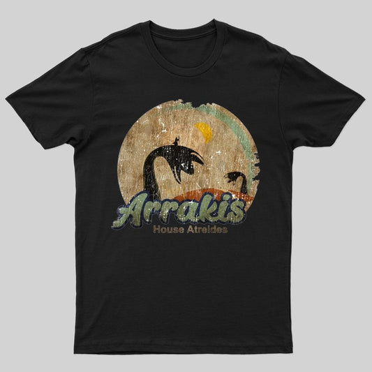 Visit Arrakis - Vintage Distressed Surf - Dune - Sci Fi T-shirt - Geeksoutfit