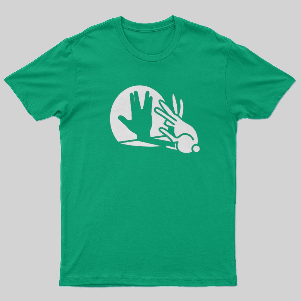 Vulcan Hand Salute Shadow T-Shirt - Geeksoutfit