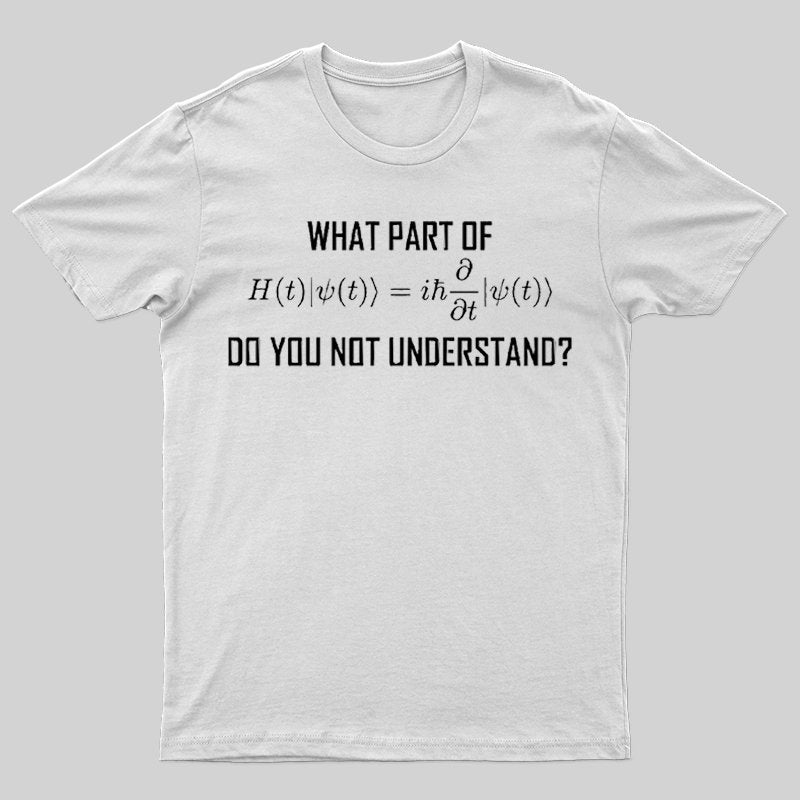 What Part of Science Equation Do You Not Understand-T-Shirt - Geeksoutfit