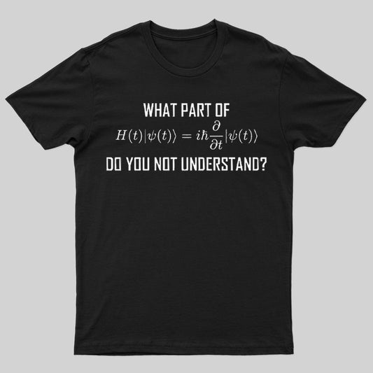 What Part of Science Equation Do You Not Understand-T-Shirt - Geeksoutfit