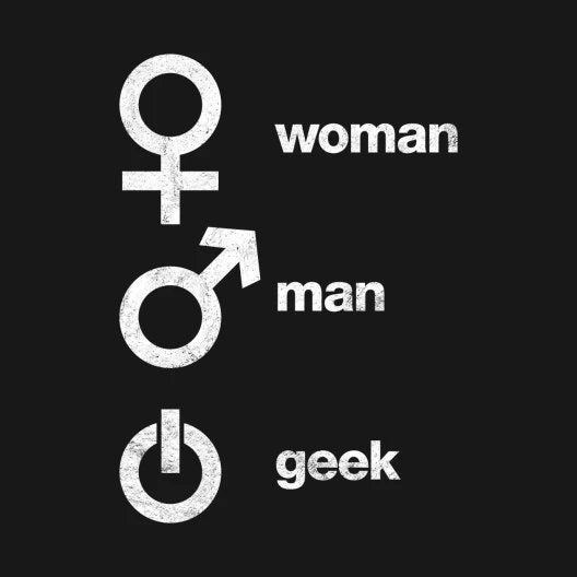 Woman, Man, Geek Symbols T-Shirt - Geeksoutfit
